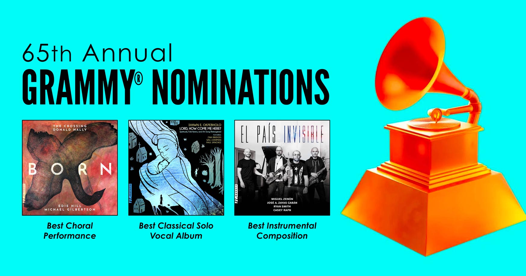 Three Navona Records releases nominated in 65th annual GRAMMY® Awards -  PARMA Recordings