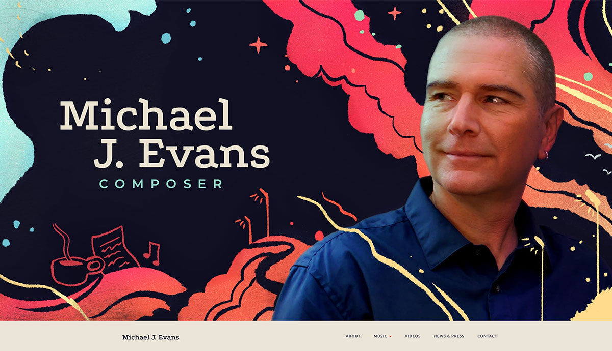 Michael Evans website