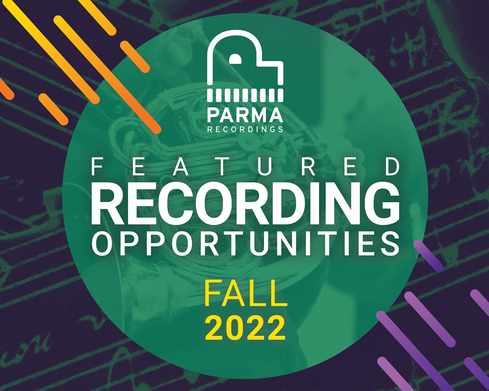 Fall 2022 Featured Recording Opportunities