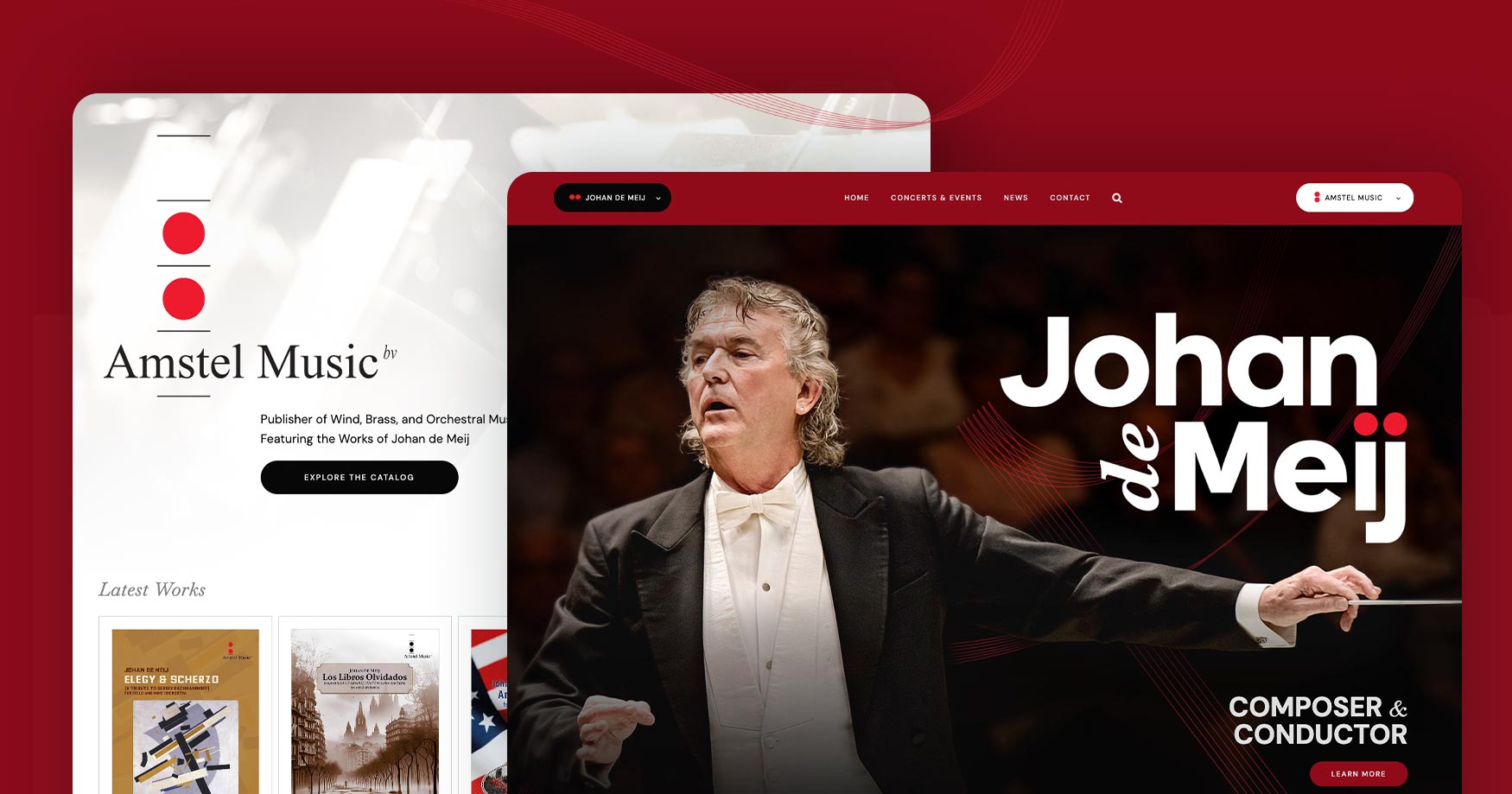 Johan de Meij - website